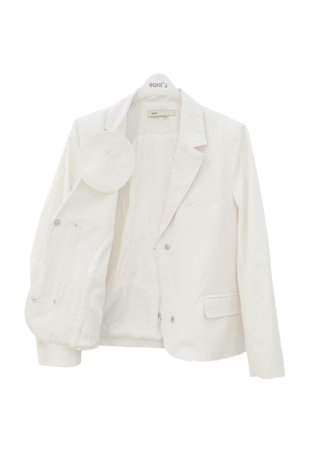 Eont‘s O PATCH JACKET white 상품이미지3