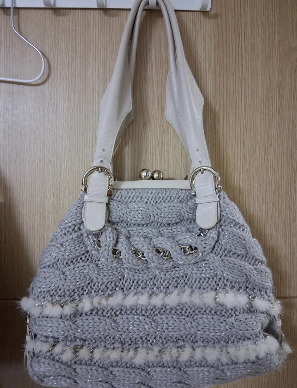 살바토레 페레가모 밍크 니트백 한정판  상품이미지2