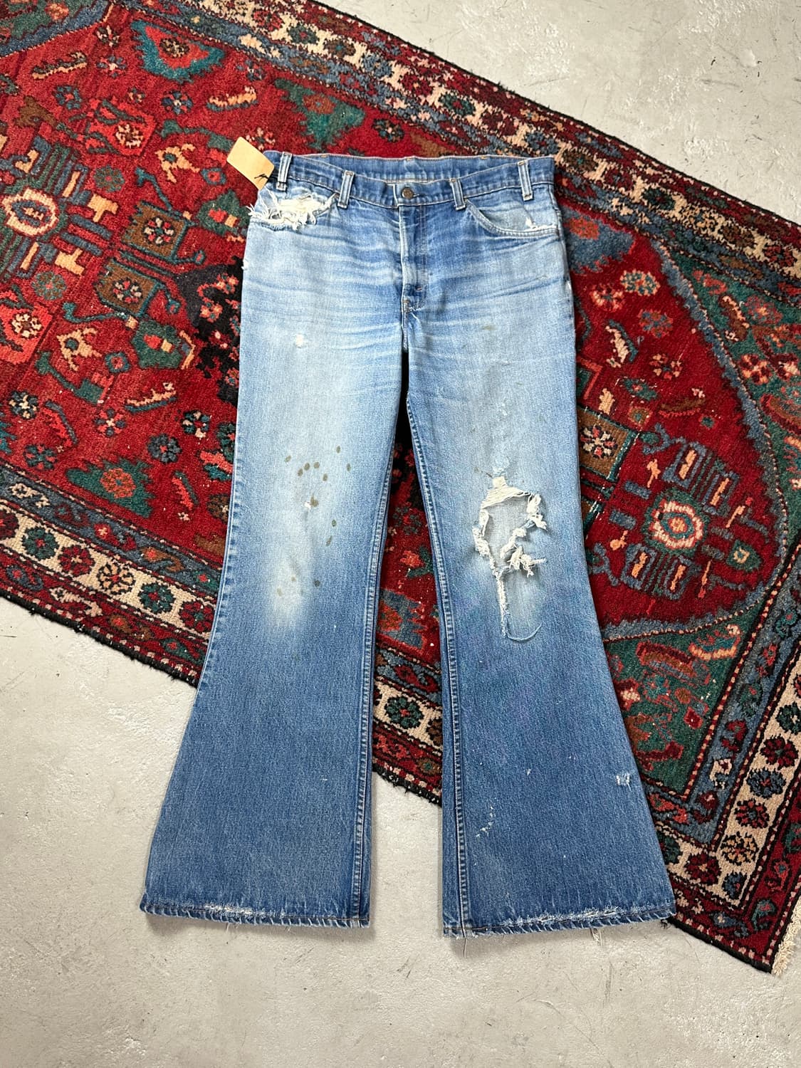 80's USA Made 빈티지 리바이스 684 벨바텀 부츠컷 체인스티치 상품이미지2