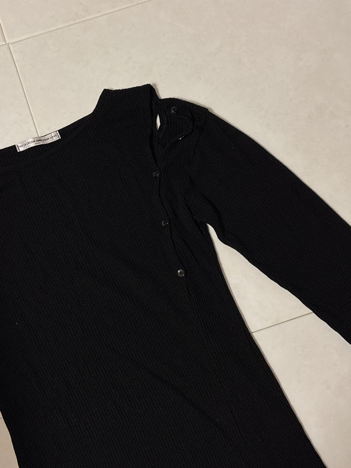 오프숄더 니트 롱 원피스 상품이미지5