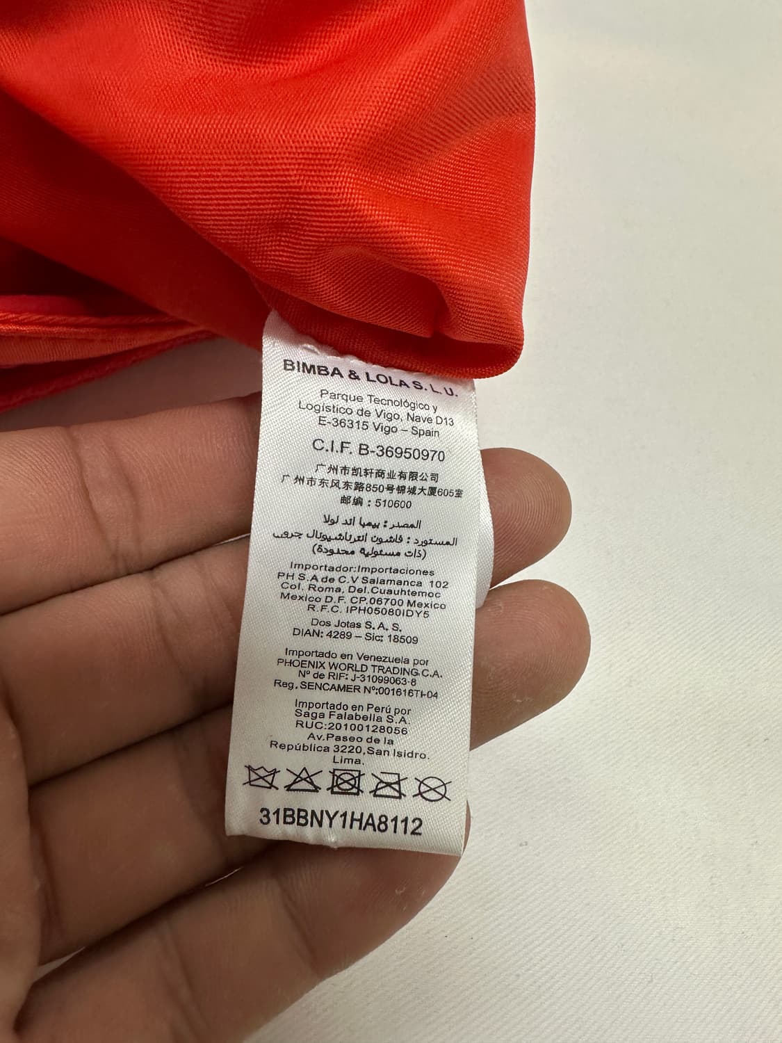 빔바이롤라 오렌지 패브릭 투웨이 토트백 상품이미지5