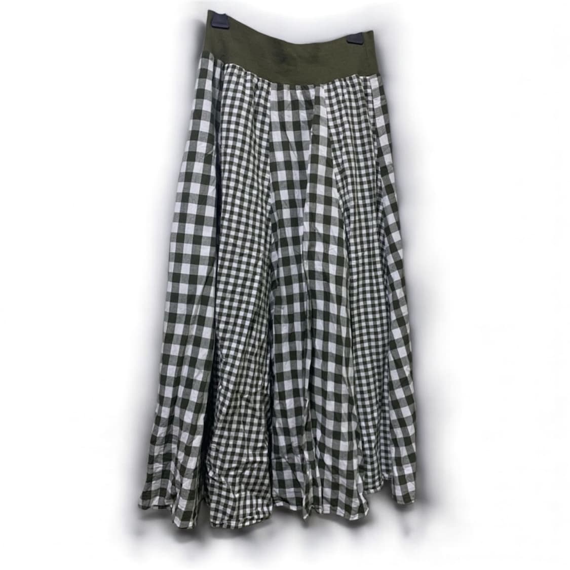 모리걸 체크 롱 스커트 55-66-77 상품이미지1