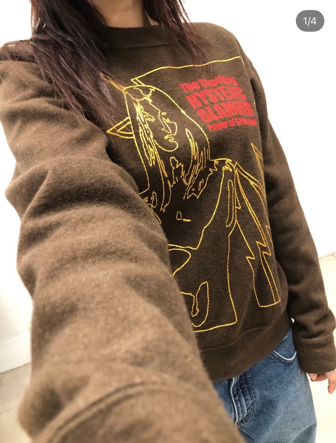 히스테릭 글래머 브라운 니트 상품이미지1