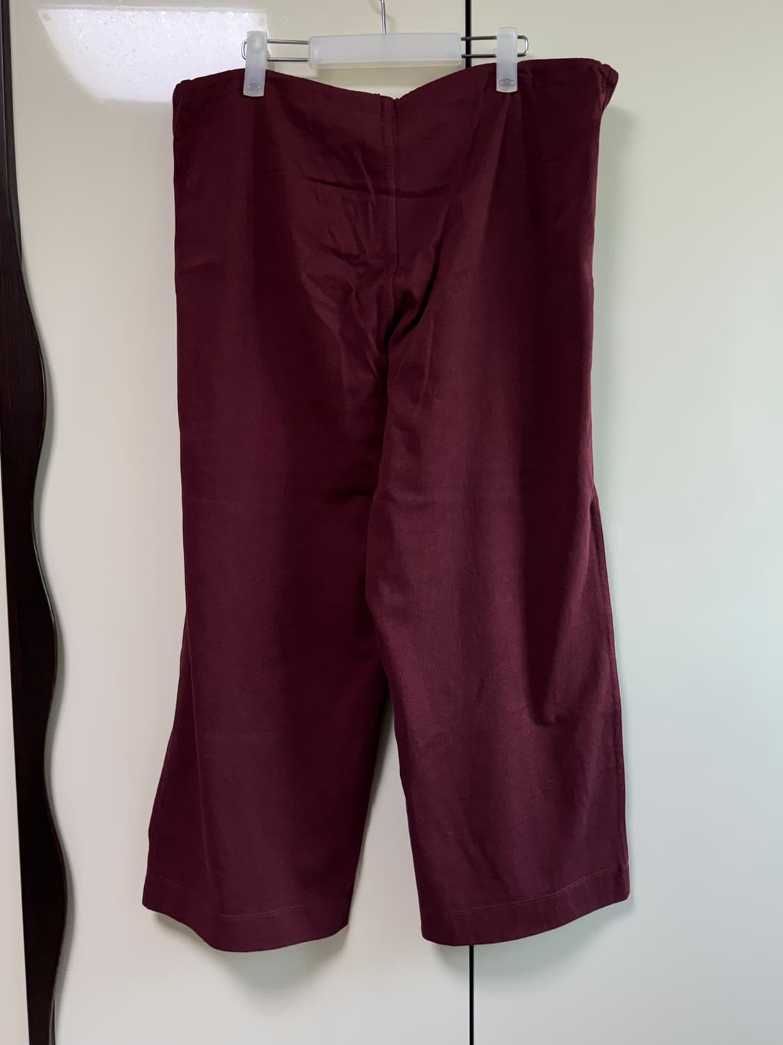 부디무드라 Tied Straight Pants 뉴마룬 S 상품이미지4