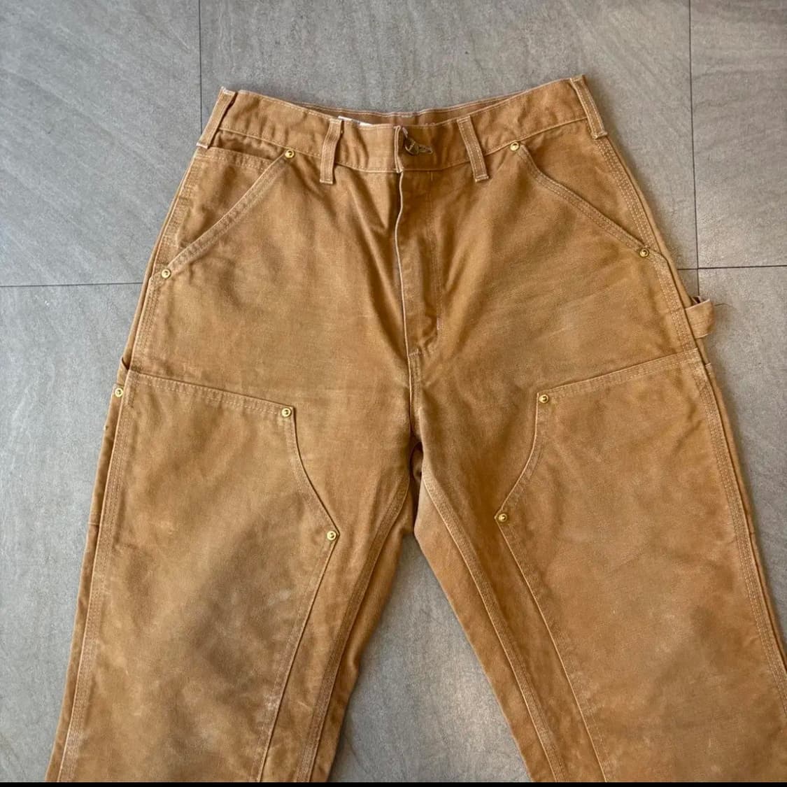 칼하트 정품 브라운 더블니 팬츠 바지 상품이미지2