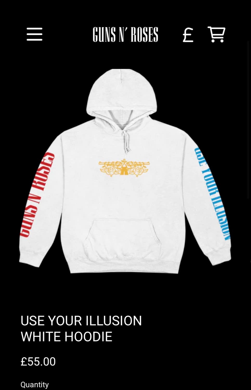 건즈앤로지스 GUNS N ROSES 오피셜 밴드 후드티 후디 L 상품이미지7