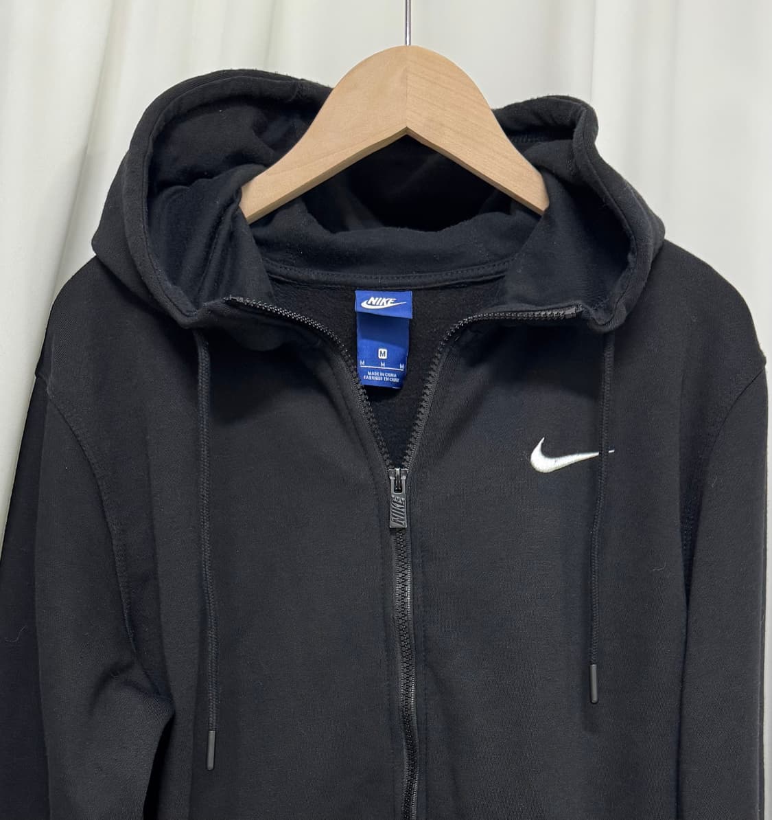 나이키 스우시 기모 후드 집업 상품이미지5