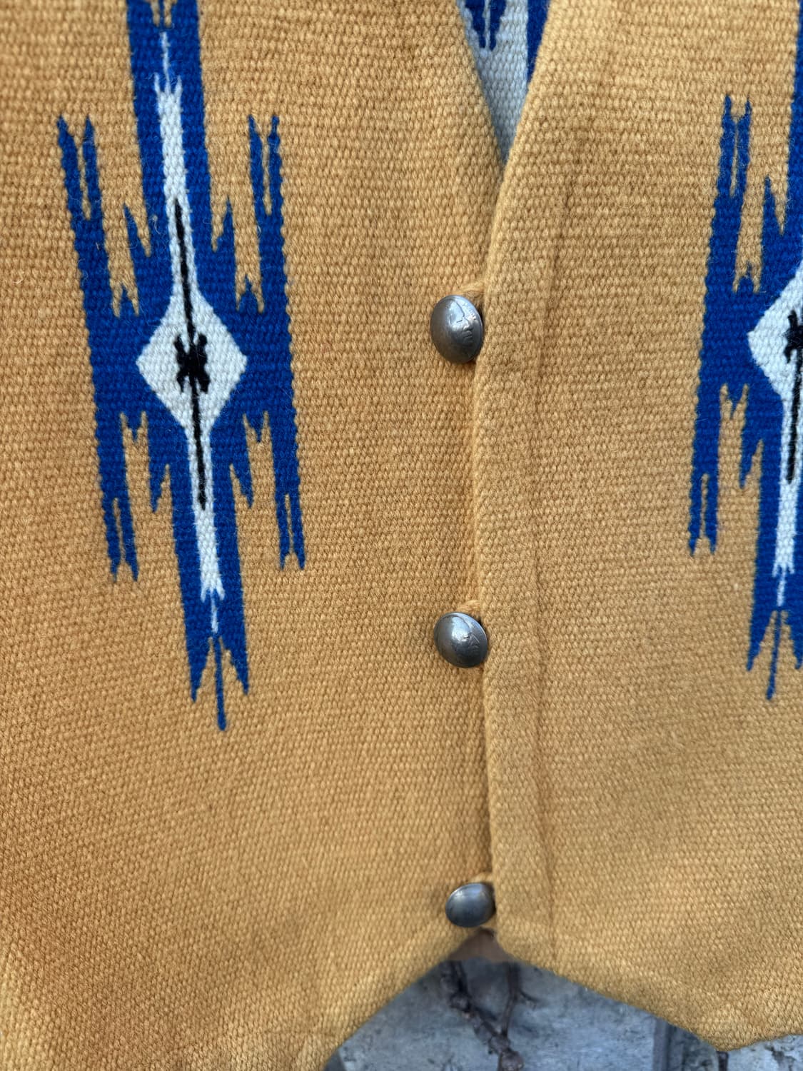 90s 센티넬라 빈티지 핸드 우븐 울 오르테가 치마요 베스트 조끼 상품이미지6