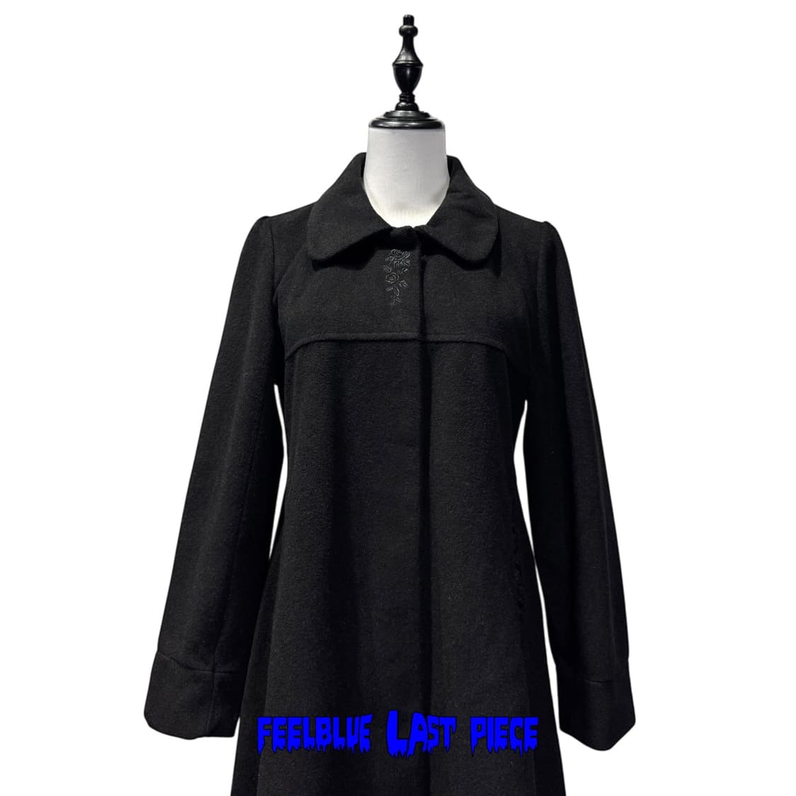AXES FEMME gothic black flare coat 상품이미지4