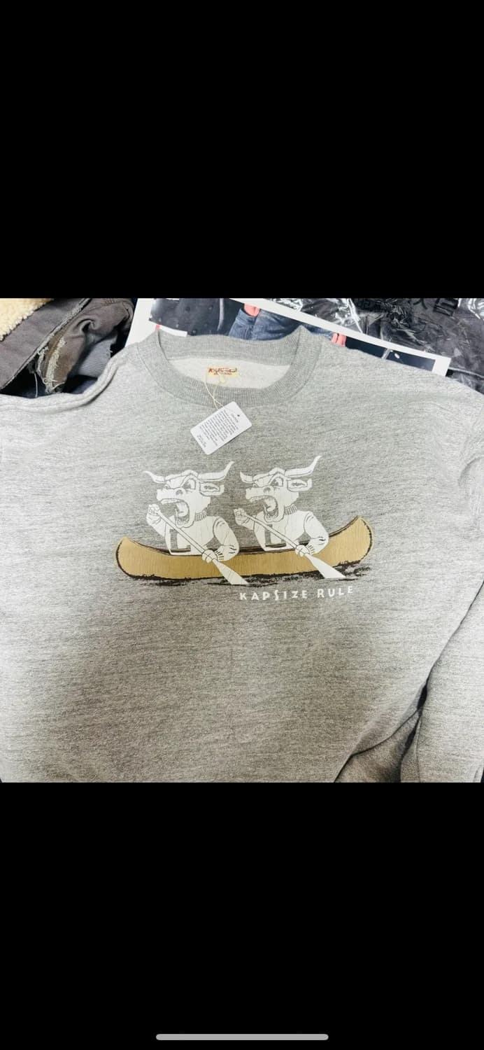 캐피탈 캡사이즈 스웻셔츠 4사이즈 그레이 상품이미지1