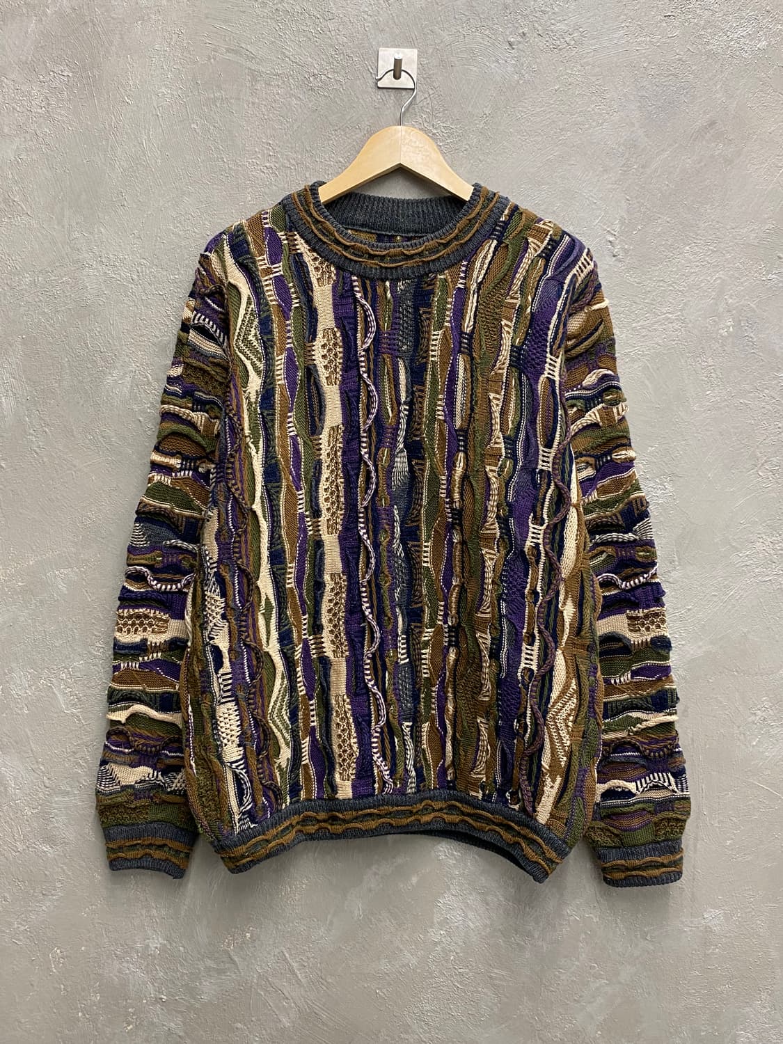 [L-XL] 90s Vintage 빈티지 케이블 울 니트 상품이미지1