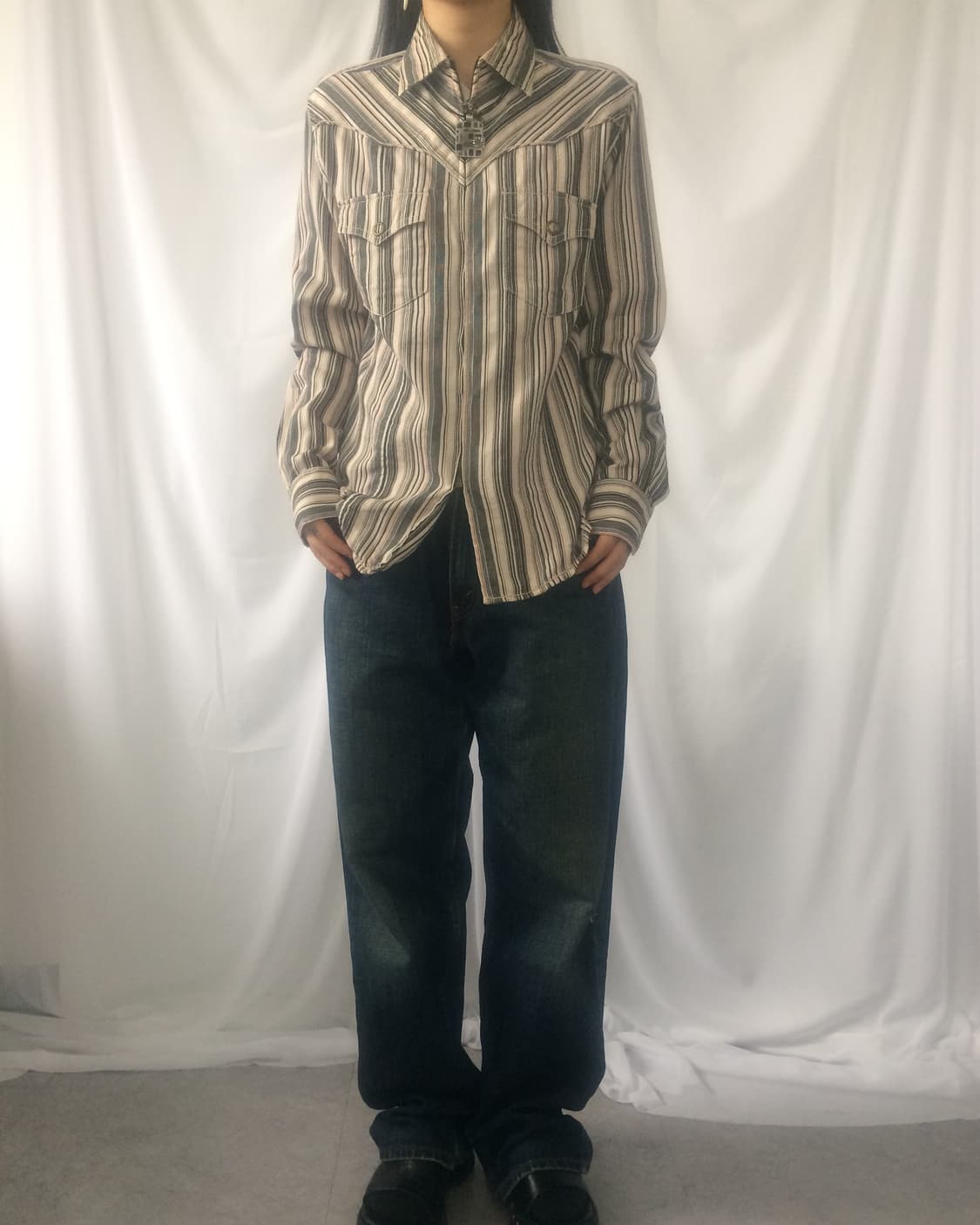 Stripe pattern jacekt 상품이미지1