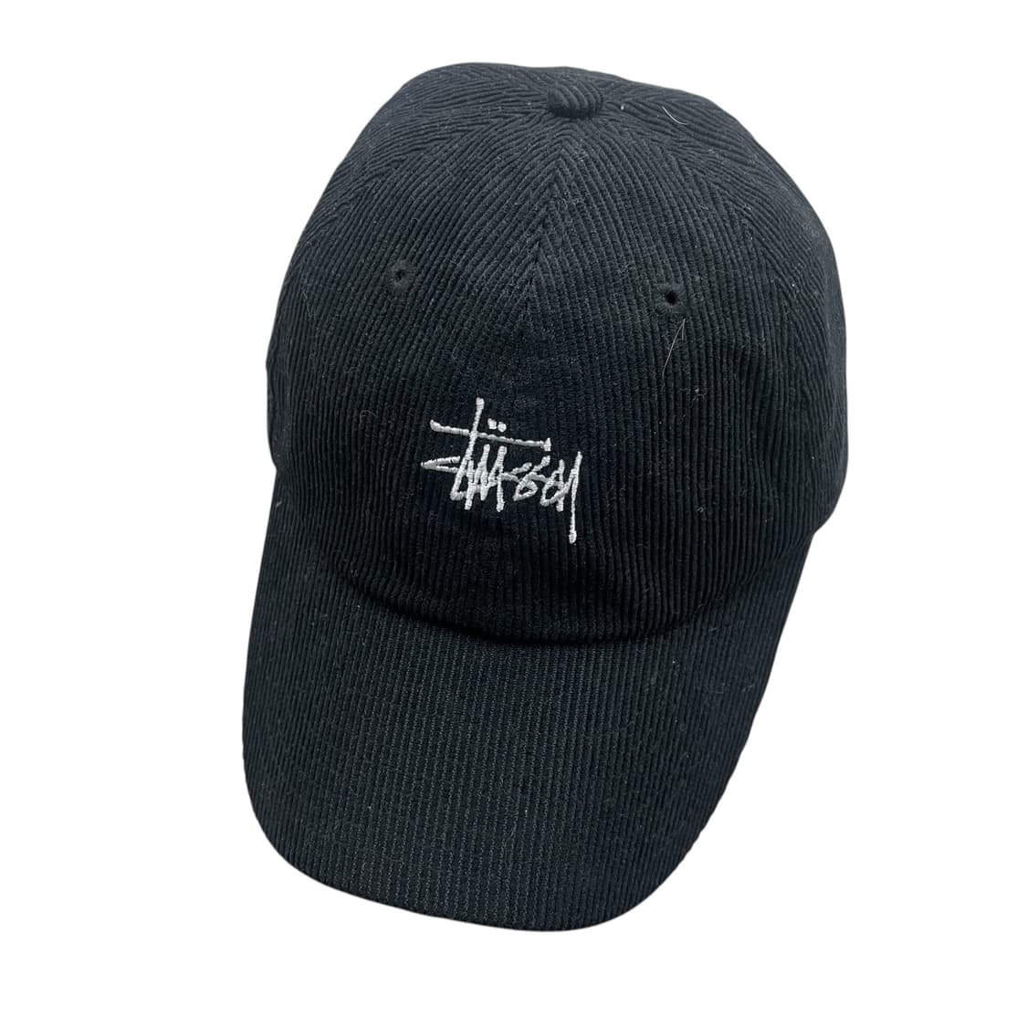 스투시 코듀로이 볼캡 블랙 상품이미지1