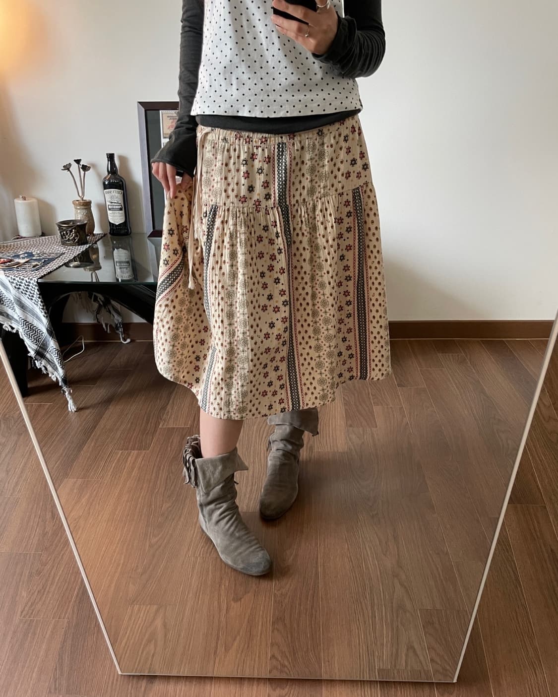 ethnic patterned skirt 상품이미지5