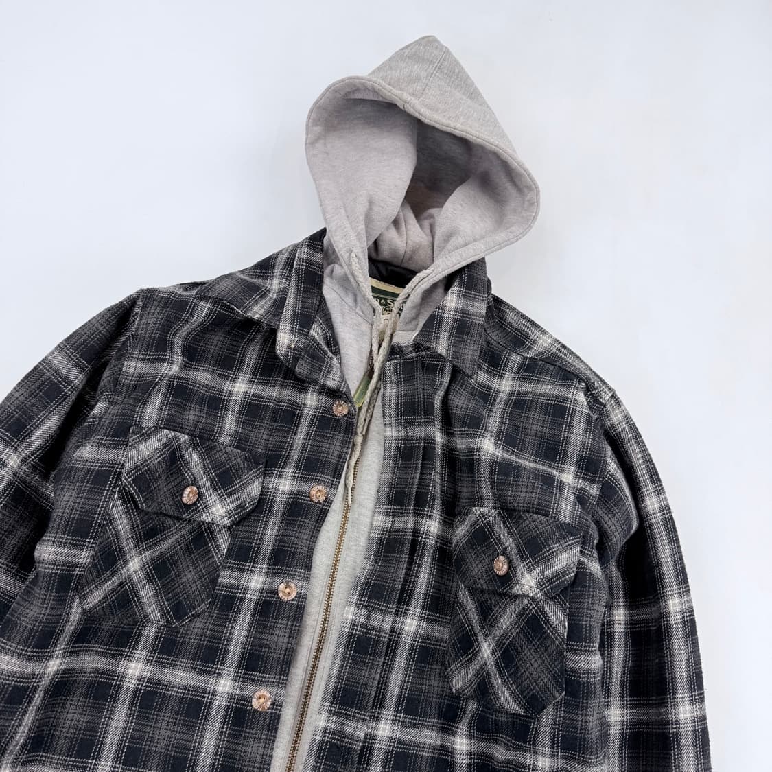 필드앤스트림 플란넬 누빔 후드 셔츠 자켓 상품이미지2