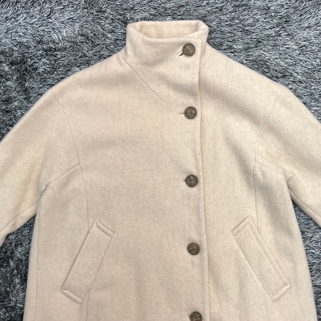 써스데이아일랜드 여성 울 하프넥 코트 90 (M 상품이미지2