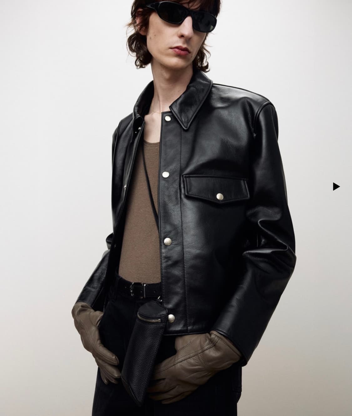 토니웩 레더 바이커 자켓 M 상품이미지4
