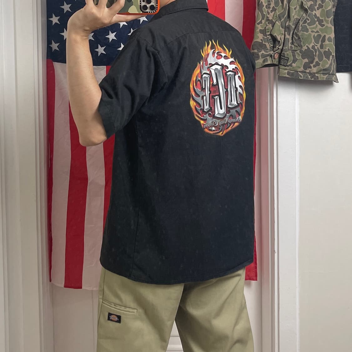 오렌지카운티 쵸퍼 반팔셔츠 빈티지 바이크 할리 남방 상품이미지1