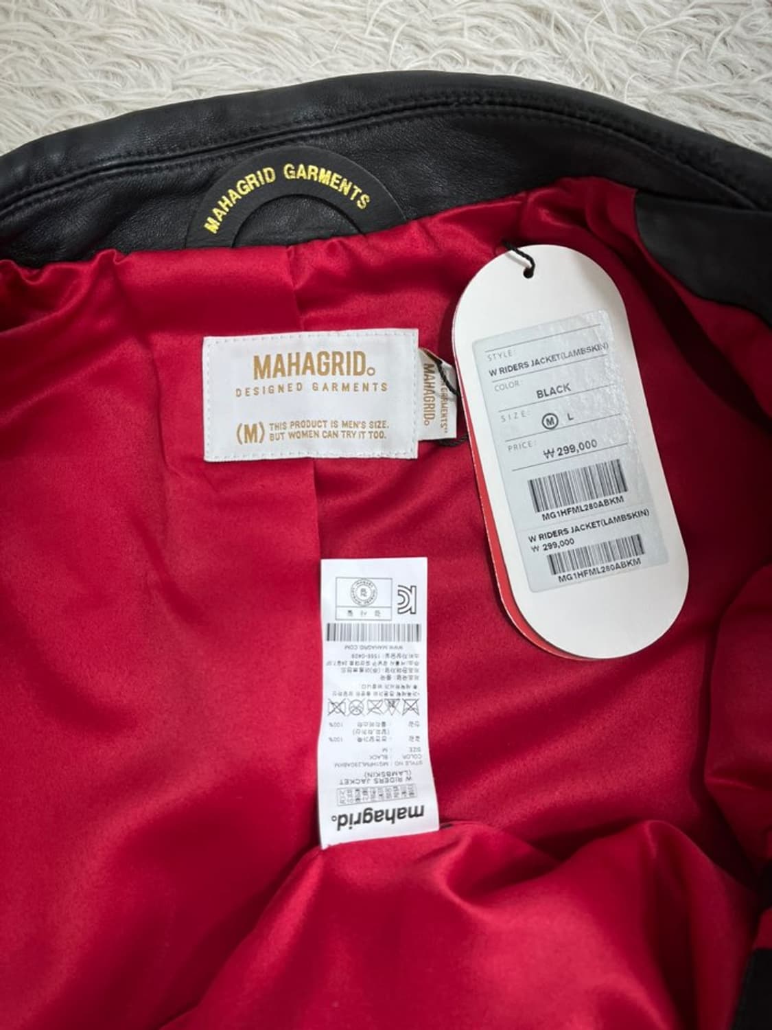 마하그리드 양가죽 라이더 자켓/#3158 상품이미지5