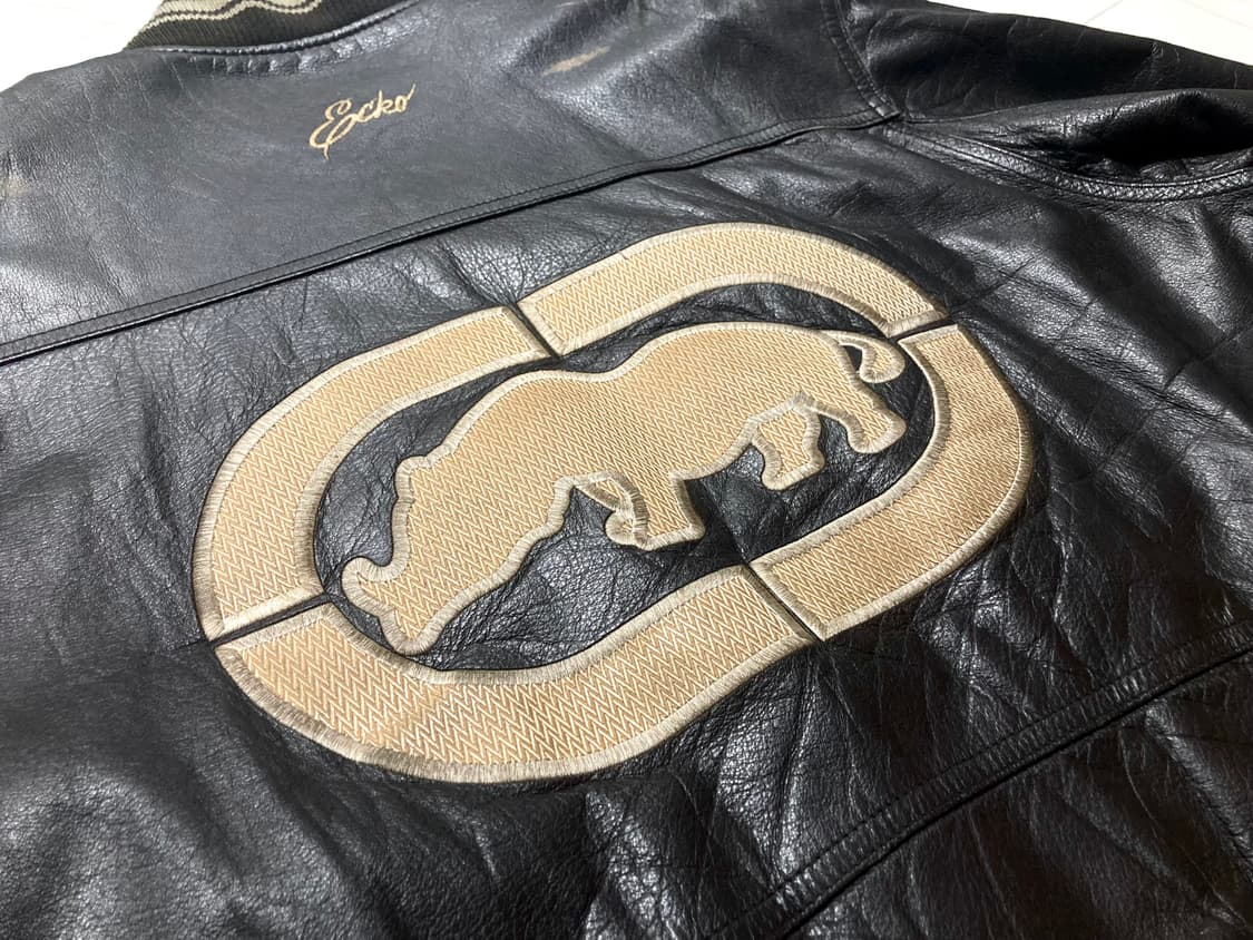 90s 에코 언리미티드 소가죽 레더 봄버 자켓 105-110 상품이미지8