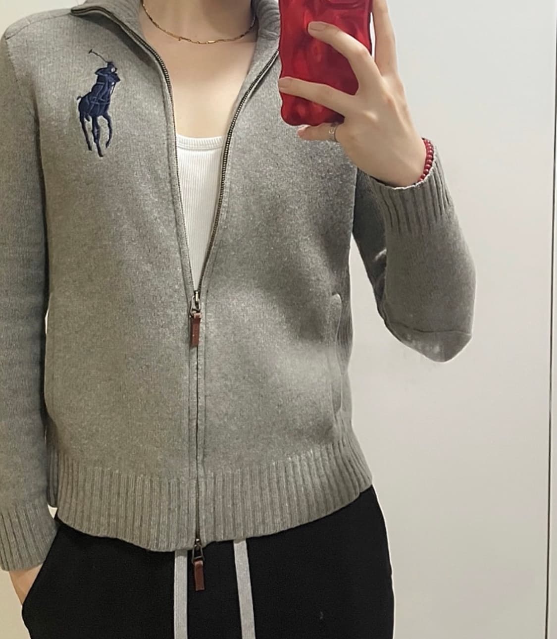 폴로 빅포니 니트집업 상품이미지2