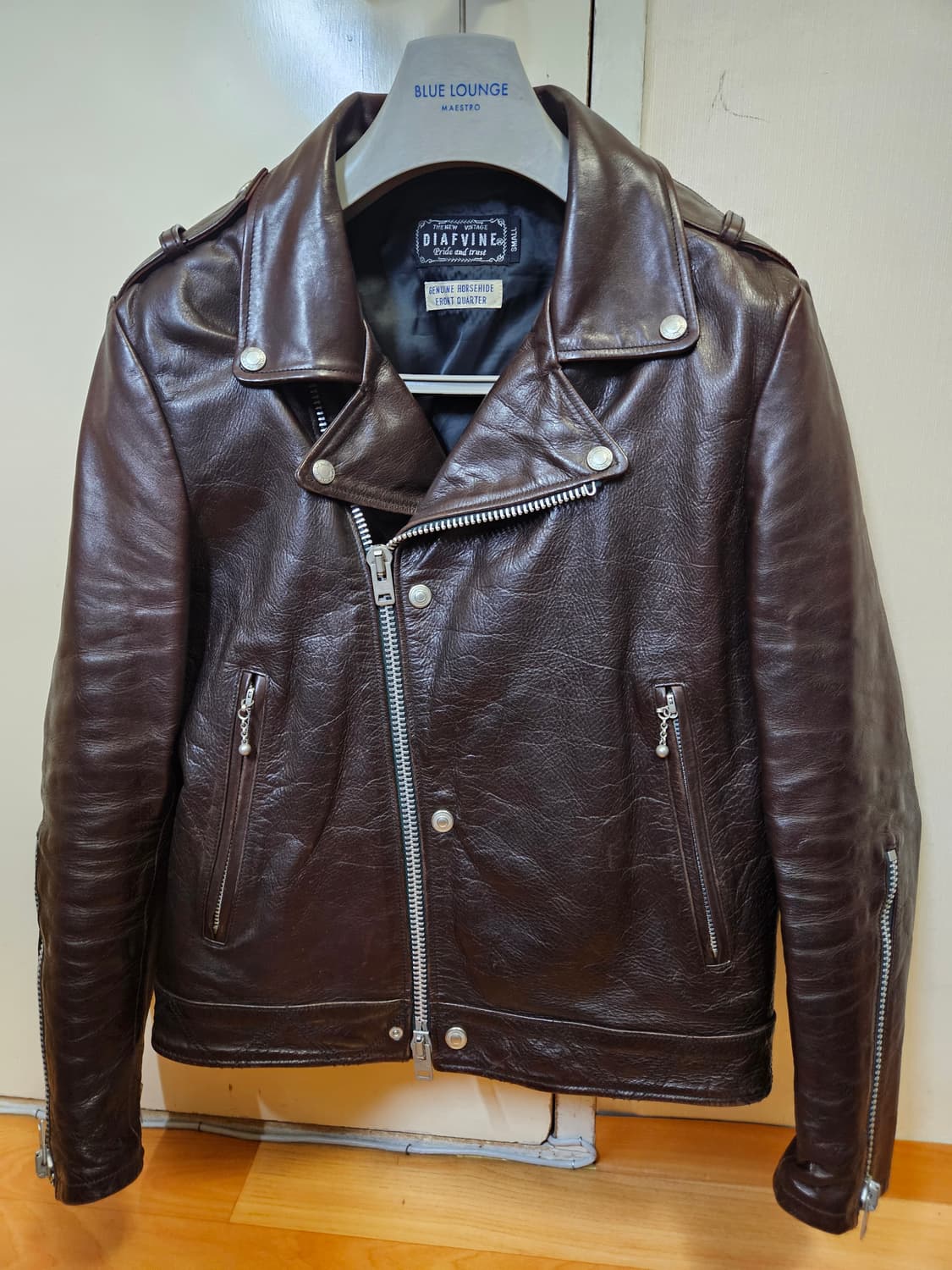 95 M) 디아프바인 죠니 홀스하이드 말가죽 더블라이더 레더 자켓 상품이미지1