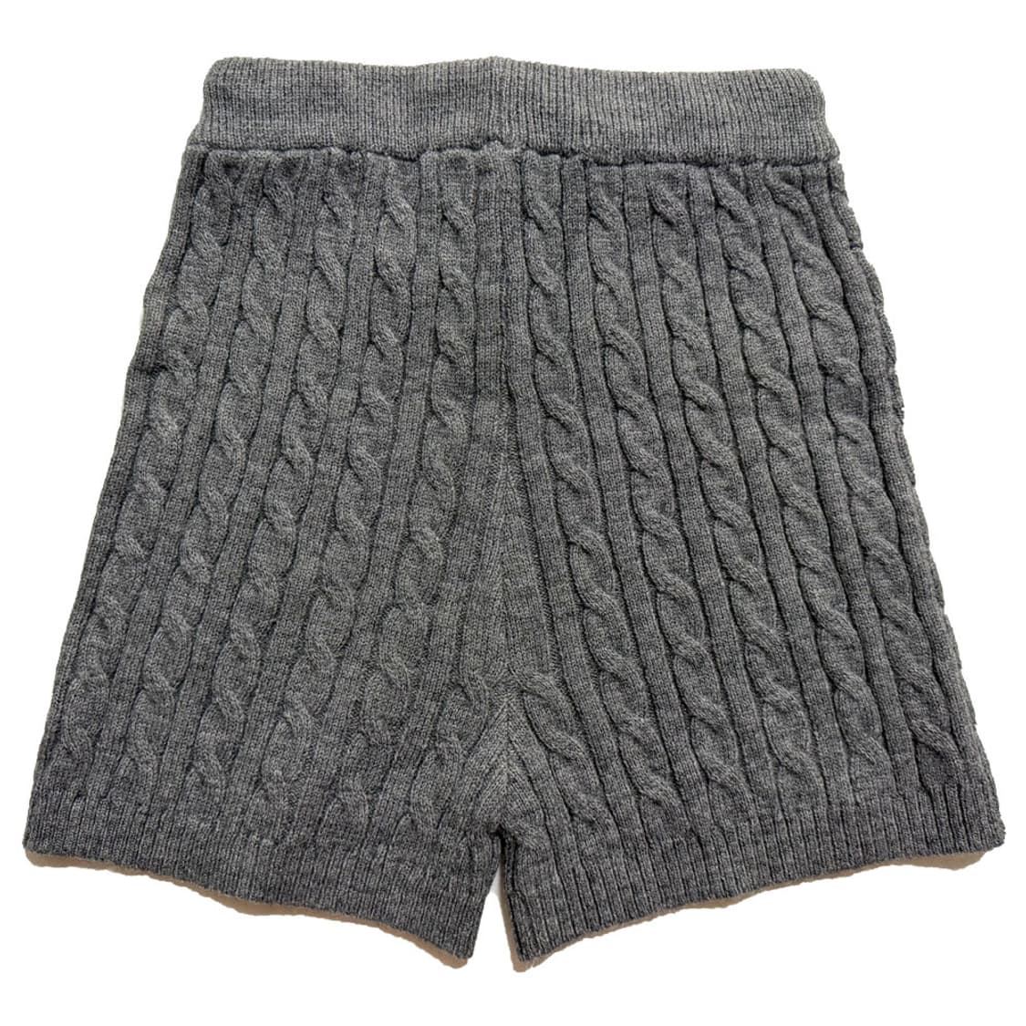 새상품 여자 꽈배기 니트 반바지 (그레이) 상품이미지2