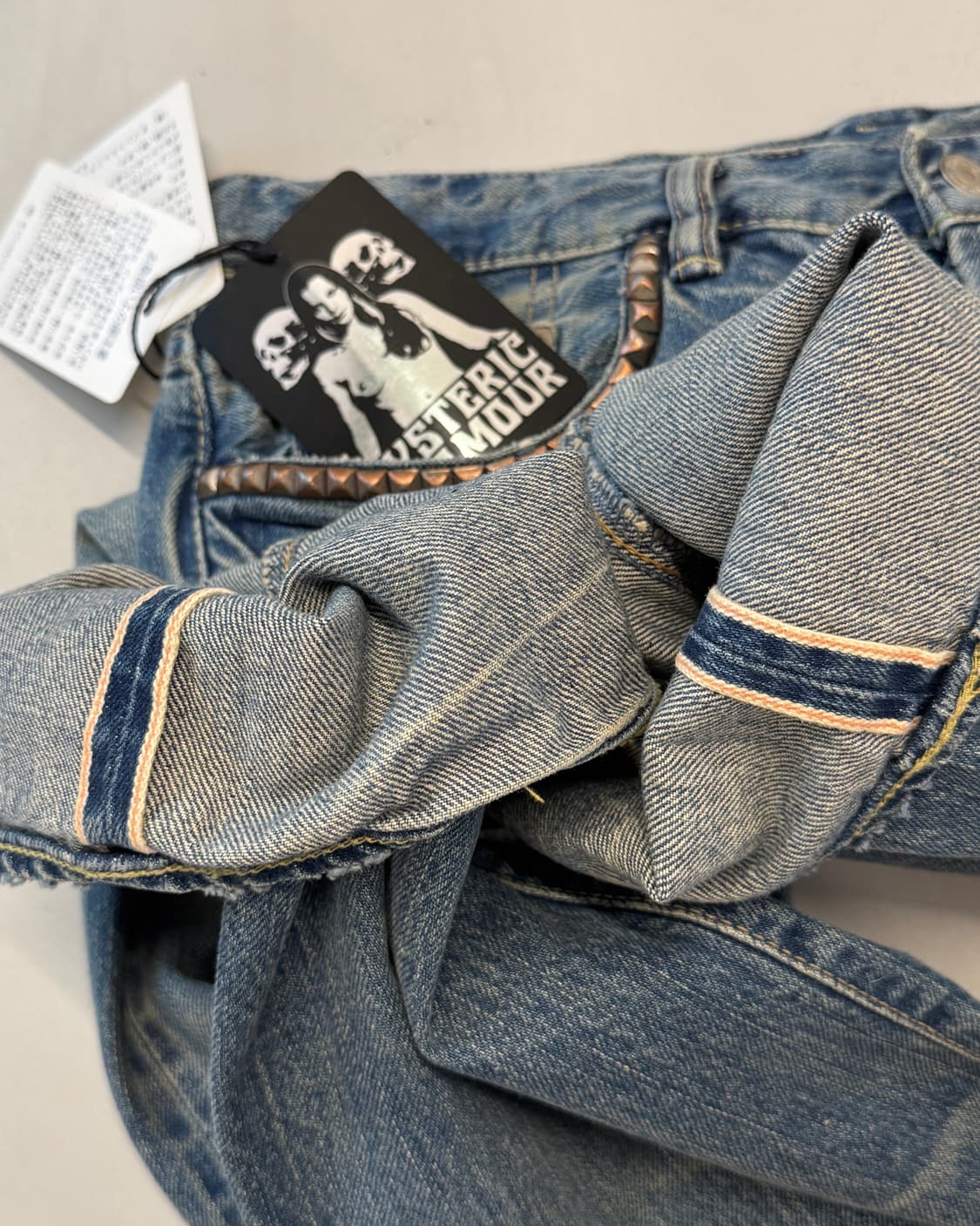 히스테릭 글래머 데미지드 스터드 데님 상품이미지9