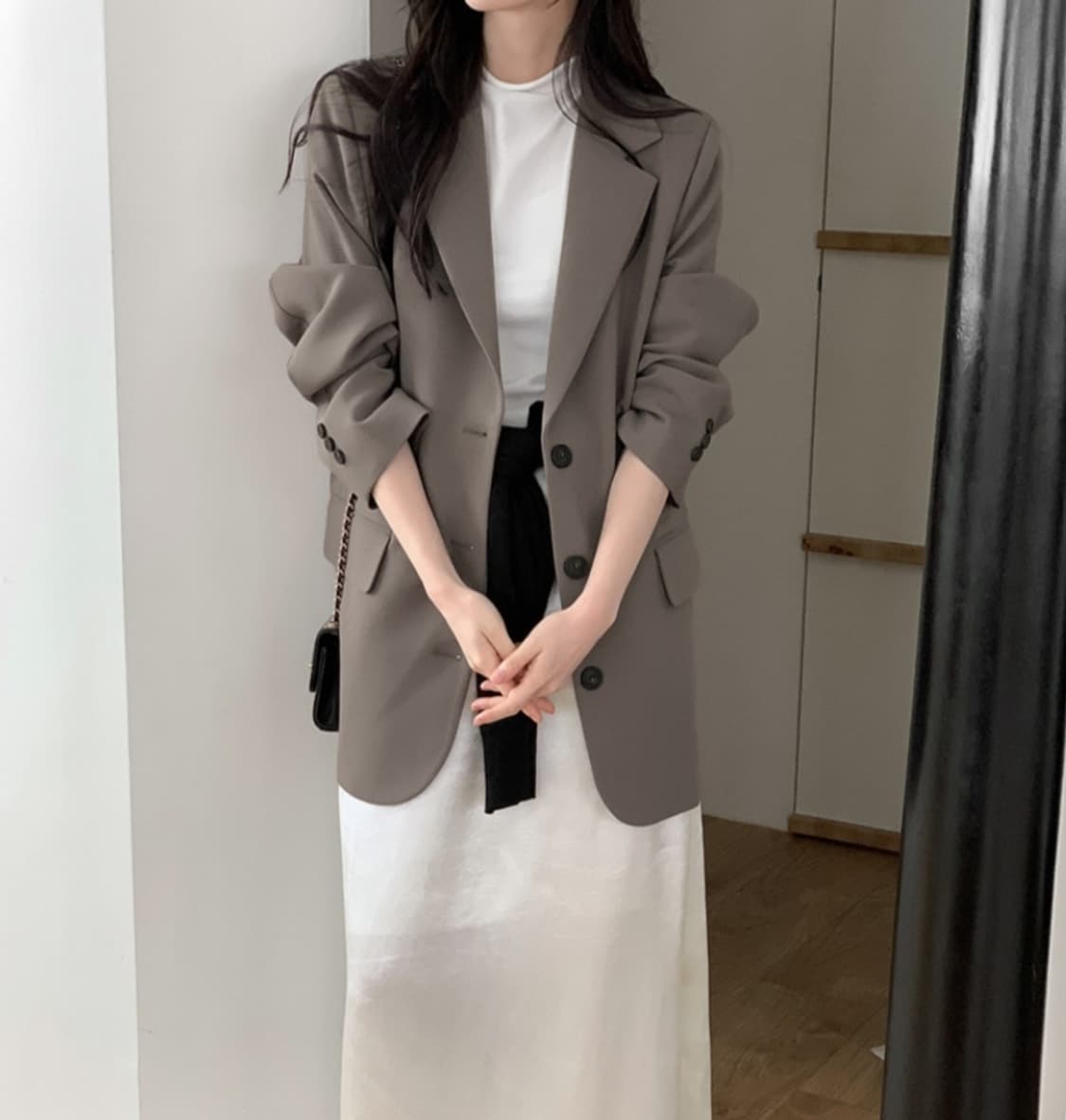 로렌하이 애쉬모카 클래식 싱글 미디자켓S 상품이미지2