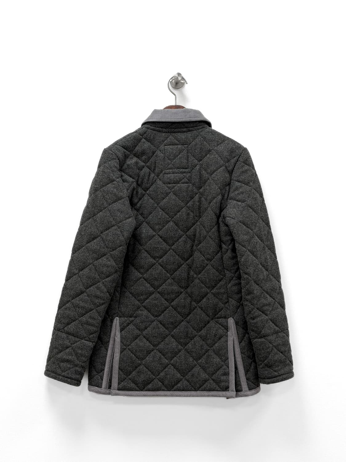 라벤햄 메리노 램스울 퀼팅 자켓 그레이 상품이미지3