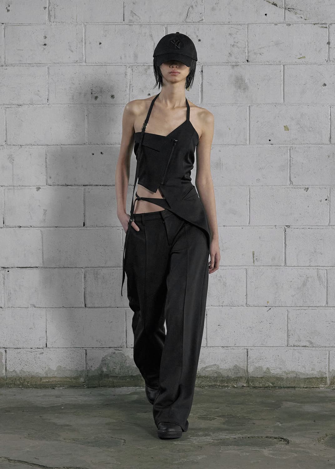 보헤미안 서울 unbalanced halter vest 상품이미지3
