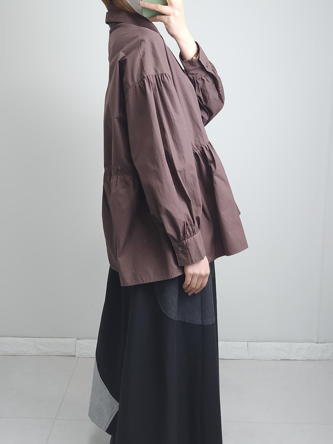 셔링 블라우스 상품이미지4