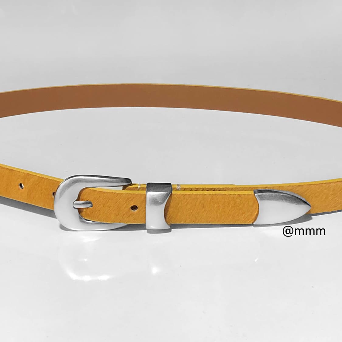 [리얼송치] 카우헤어 송치털 웨스턴 벨트🐂 상품이미지9