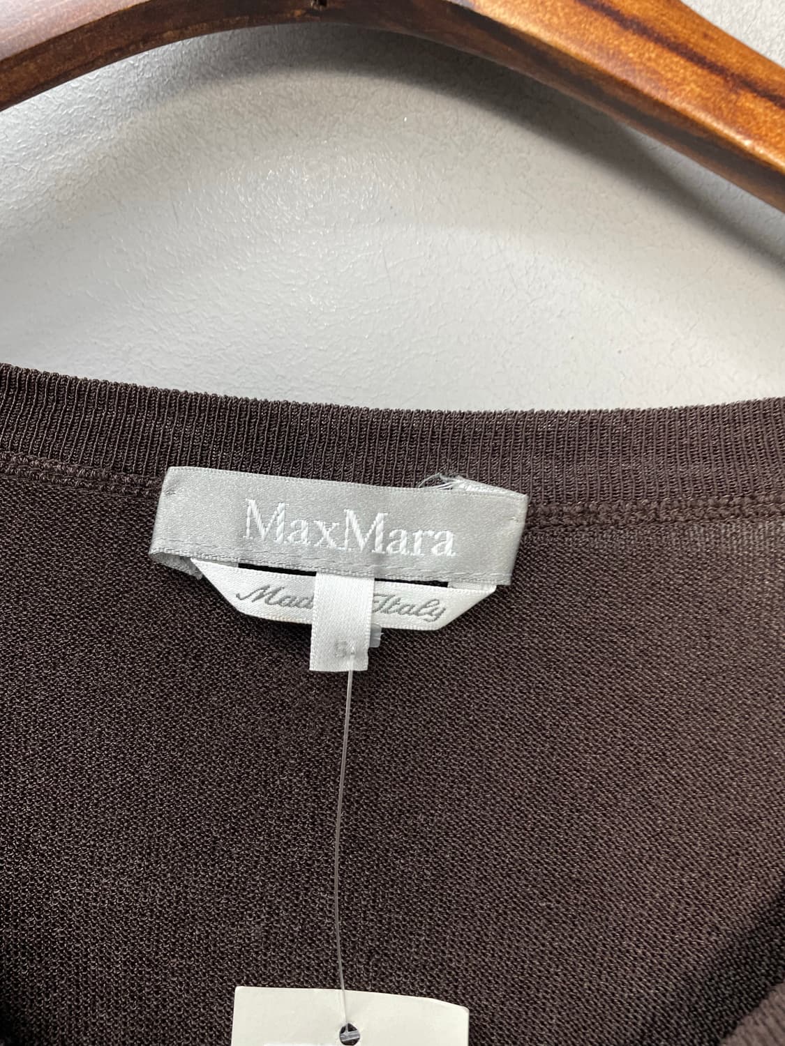 막스마라 브라운 브이넥 가디건 H1400 상품이미지5