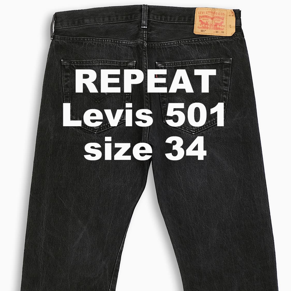 빈티지 리바이스 501 흑청 34 인치 LV5013563 상품이미지1
