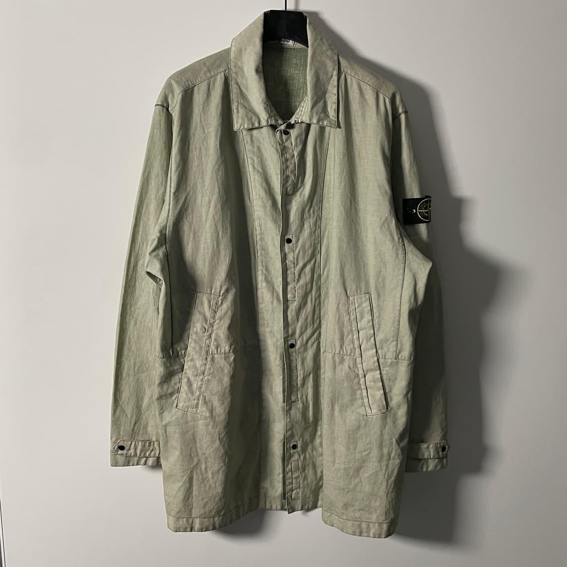 19ss 스톤아일랜드 Lino Resinato-TC 카코트 (on.754 상품이미지1