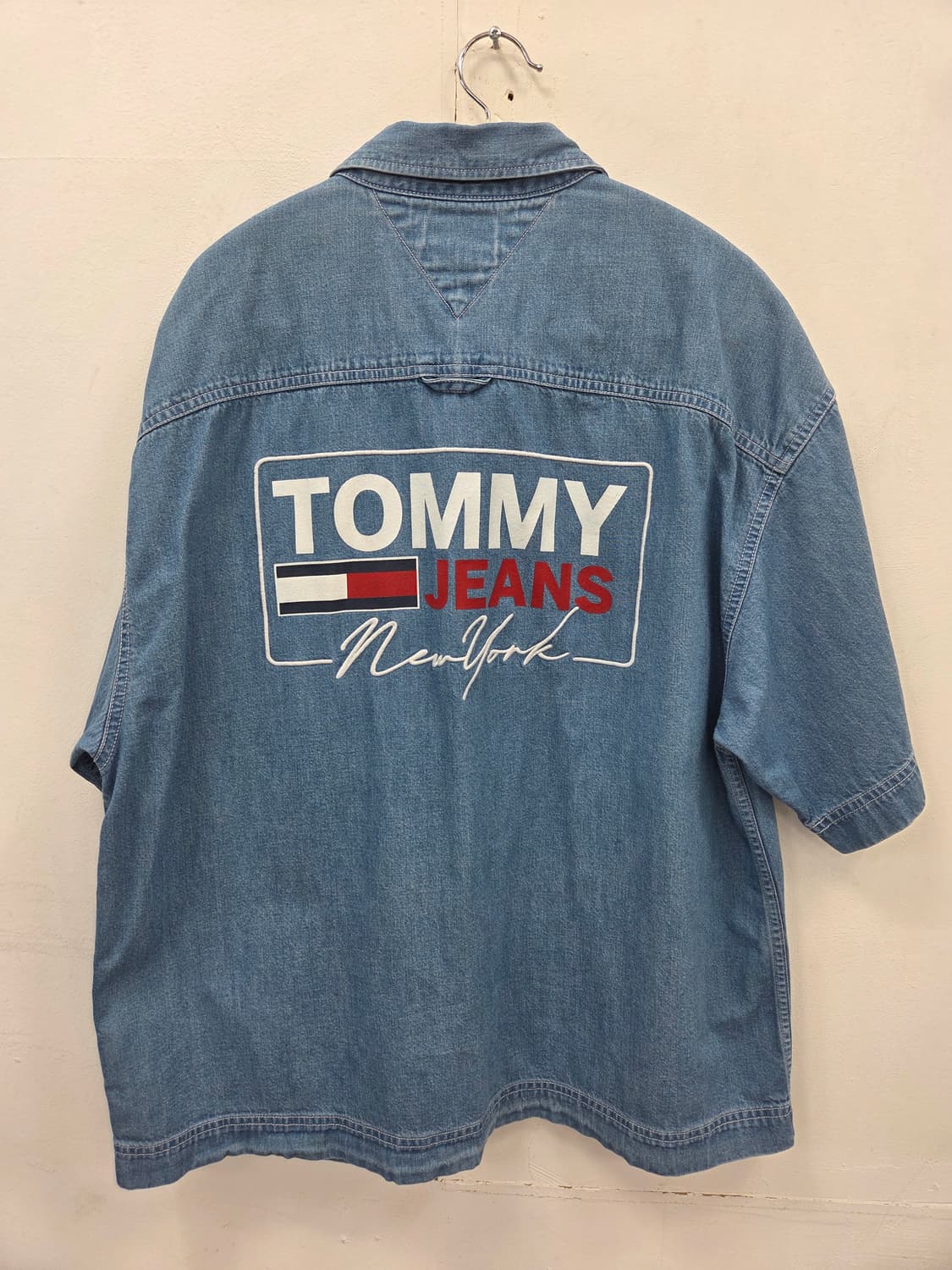M 공용 타미진 데님 반팔 셔츠 NewYork 상품이미지1
