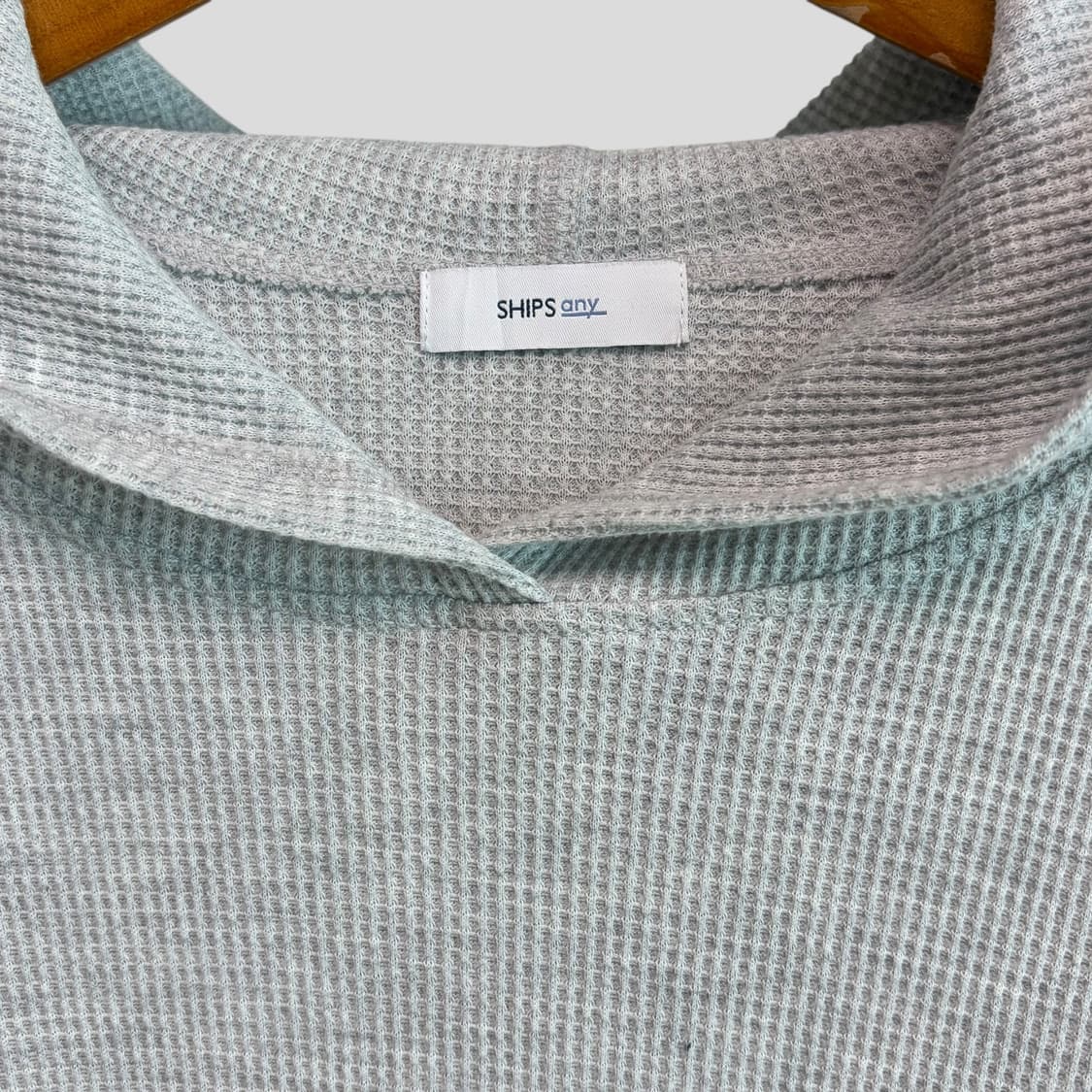 (여성F)SHIPS any 쉽스 와플 후드티셔츠 상품이미지3