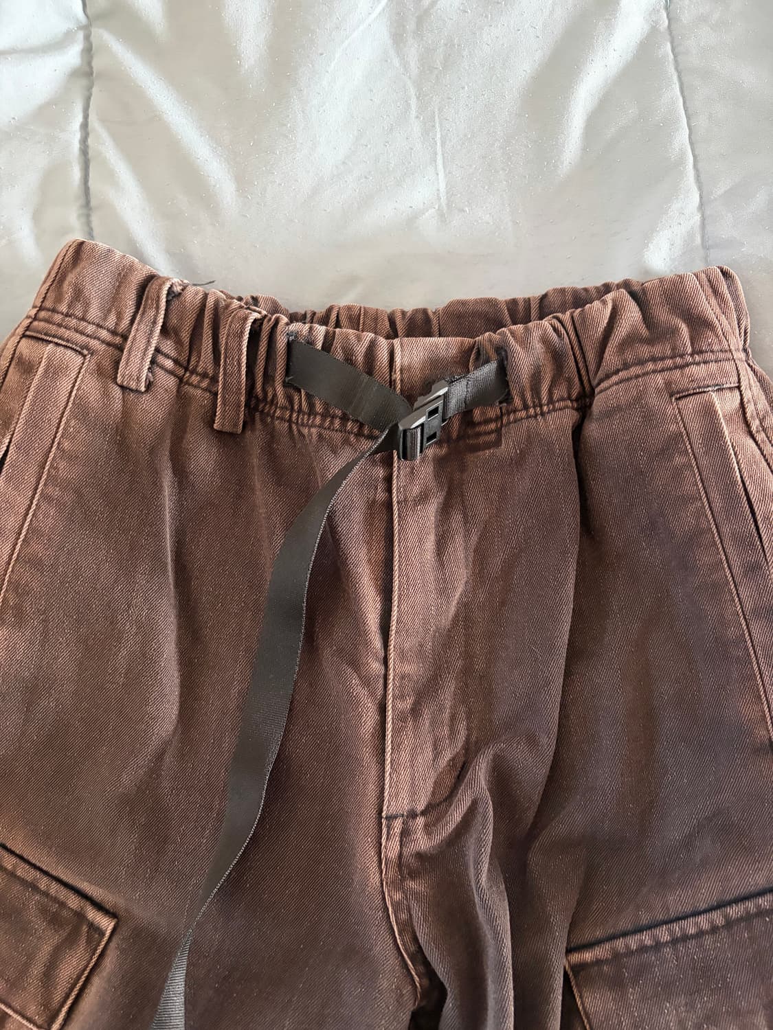 해칭룸 밀팬츠 워시드 블랙 — 1사이즈 상품이미지1