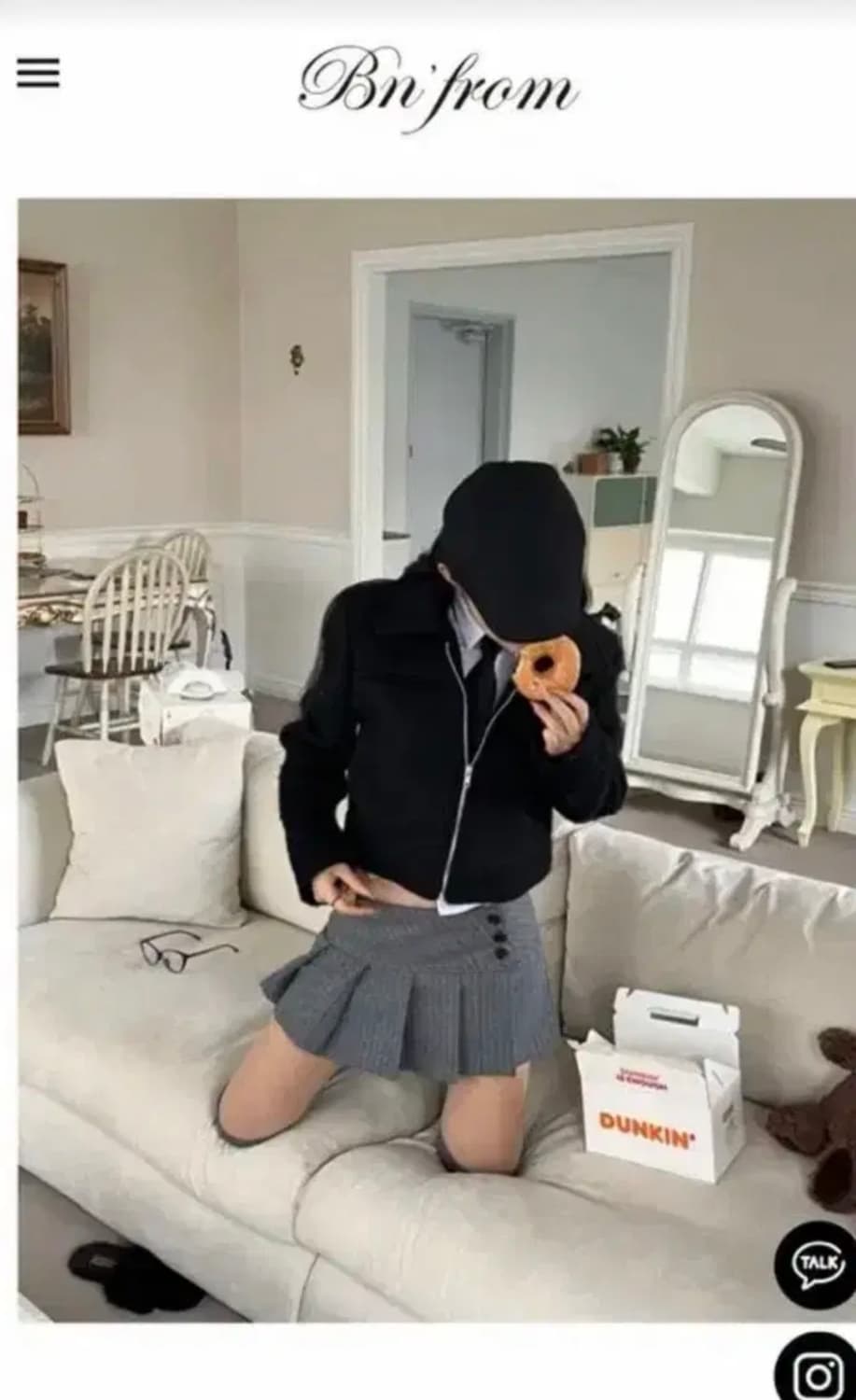 비엔프롬 모헤어 블루종 Mohair blouson 블랙 상품이미지4