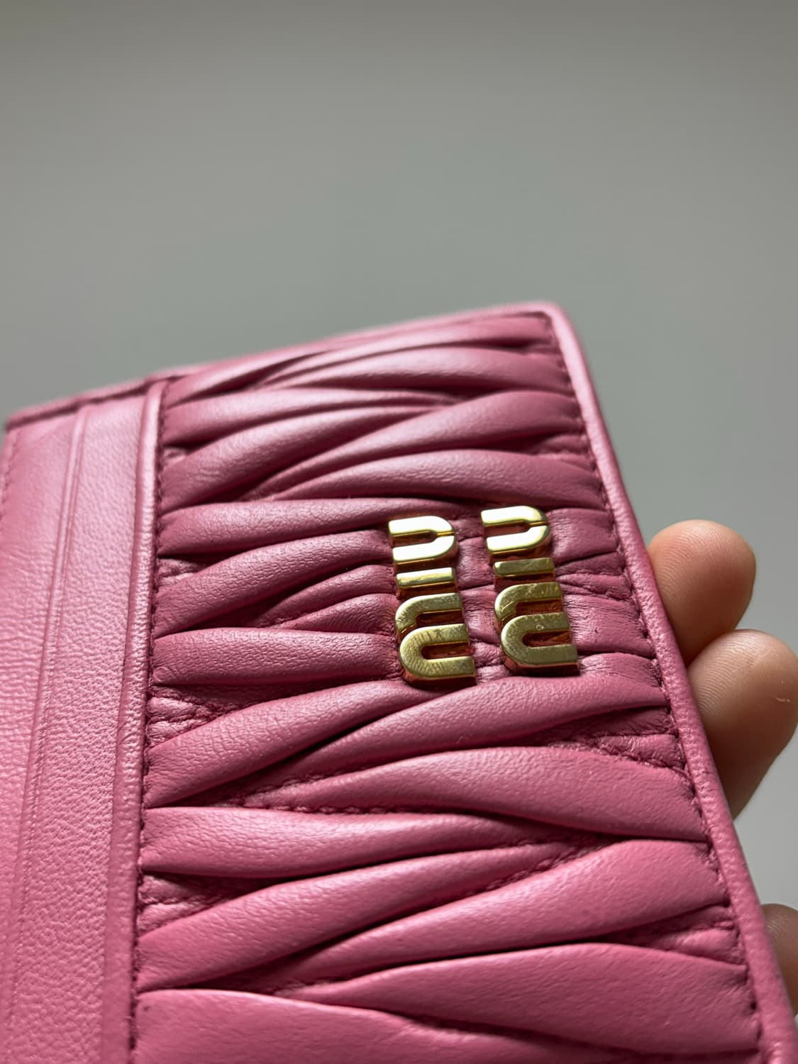 미우미우 카드지갑 베고니아 핑크 상품이미지2