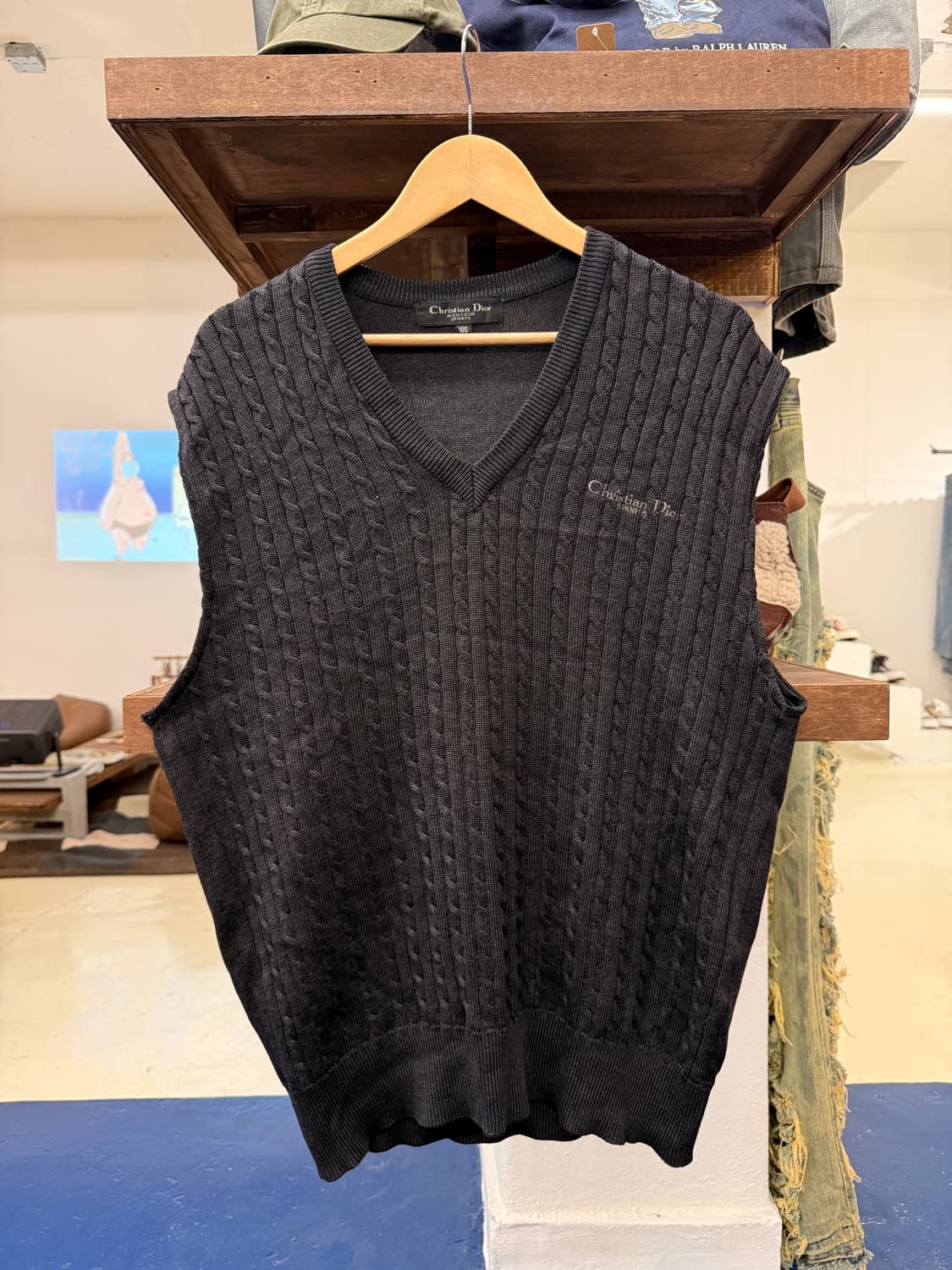 1990s Dior 디올 케이블 니트 조끼  상품이미지3