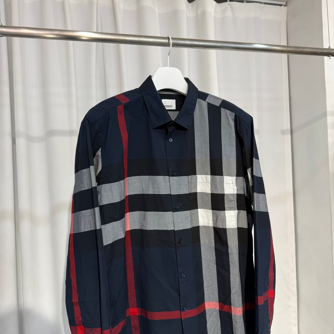 (2XL) 버버리 아카이브 체크 신형 코튼 셔츠 XXL  상품이미지2