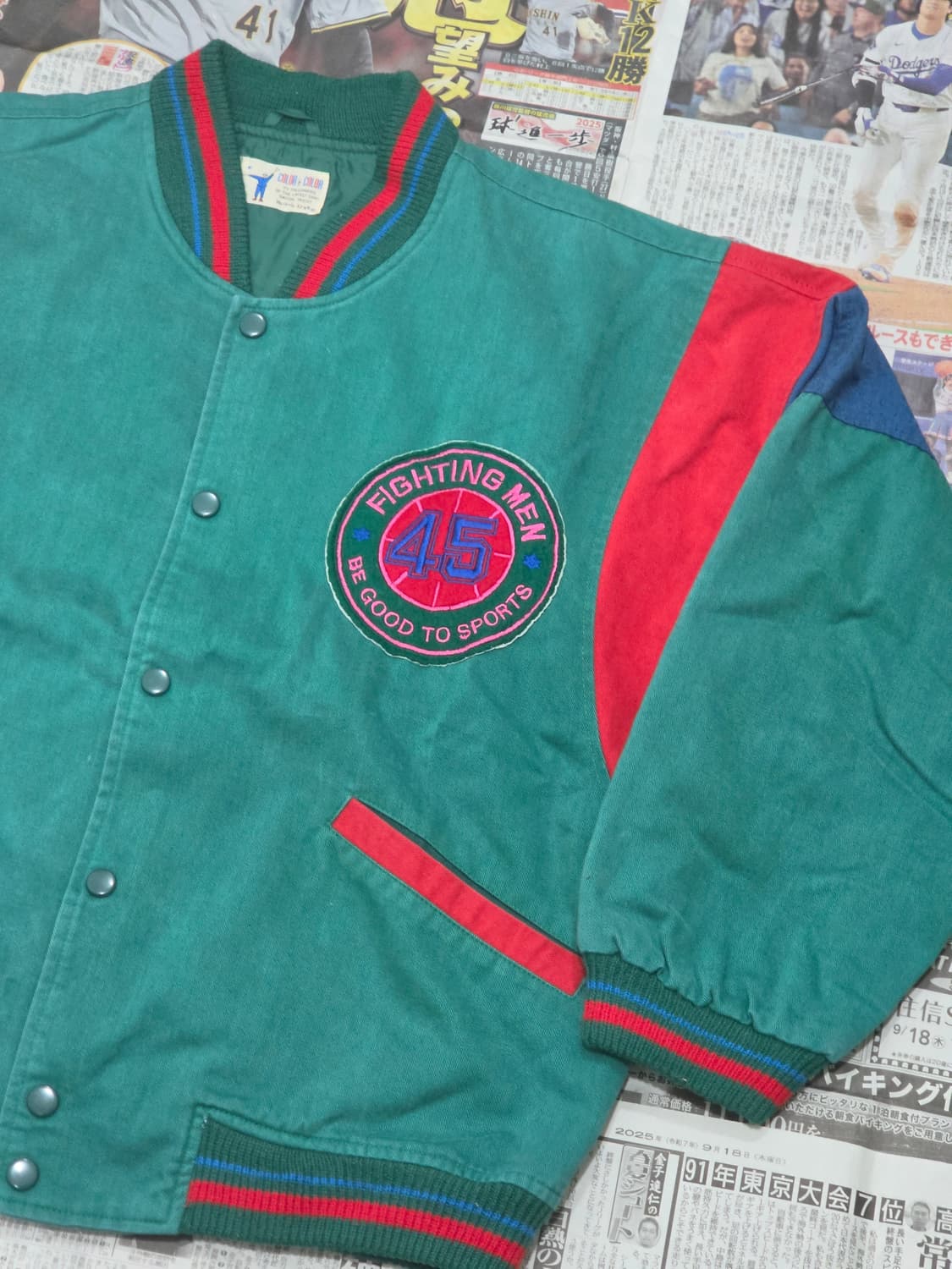 COLOR & COLOR 바시티자켓 M 상품이미지3