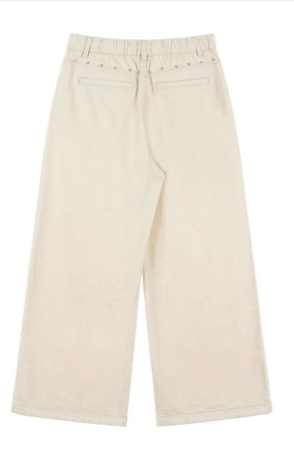 (미개봉) 다이닛 코튼 팬츠 STUD WIDE PANTS IN ECRU 상품이미지2