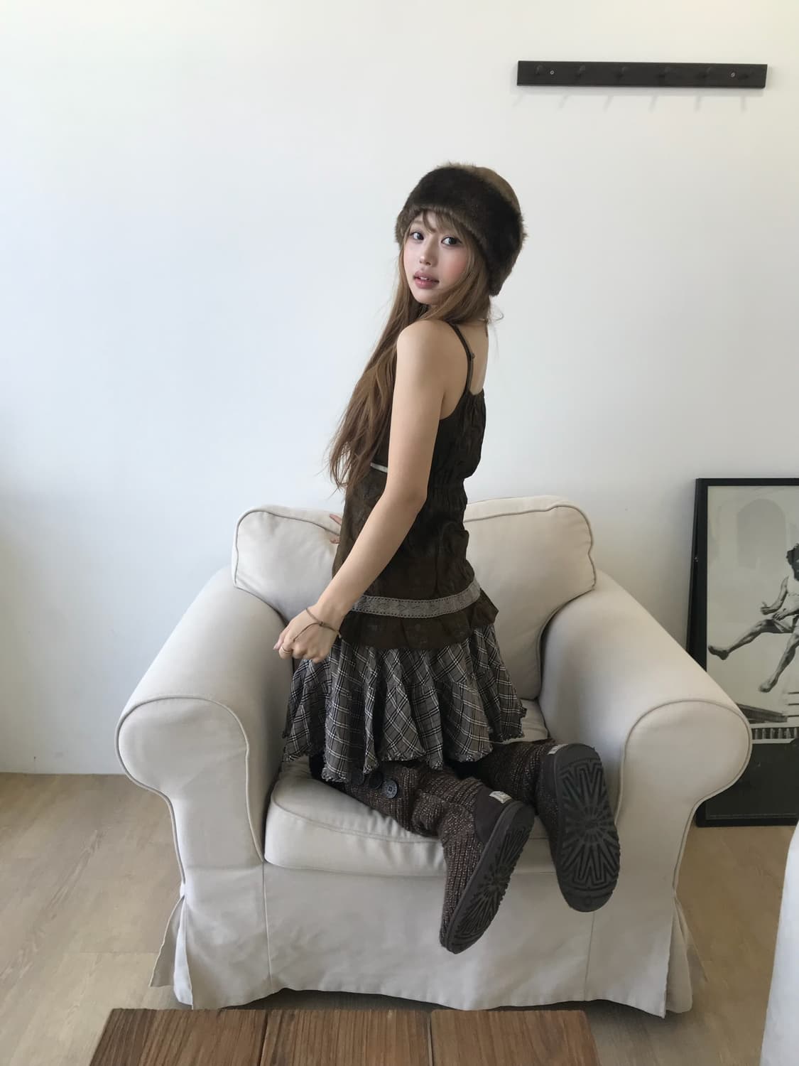 버버리 모카무스 브라운 모리걸 하구미 코디세트 상품이미지2