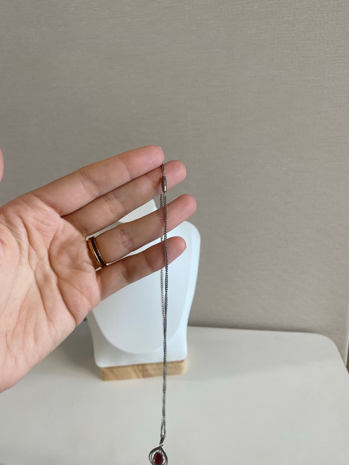 루비톤 스톤 목걸이 빈티지 악세사리 상품이미지8