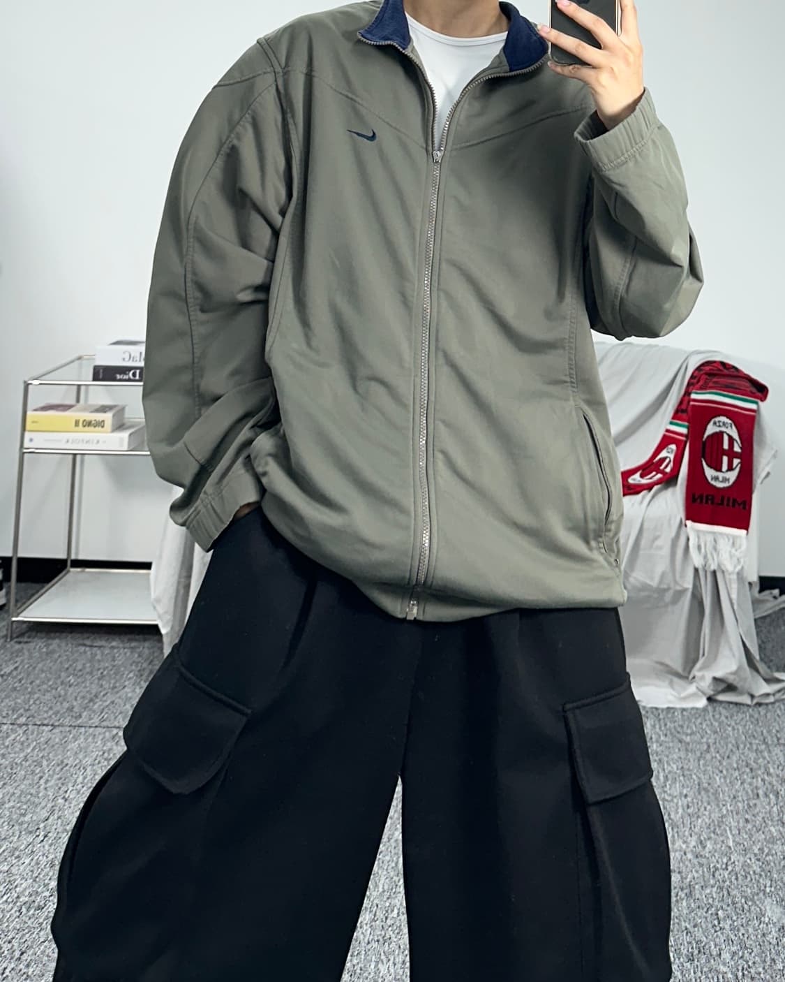 나이키 00s 카키 져지 L 상품이미지4
