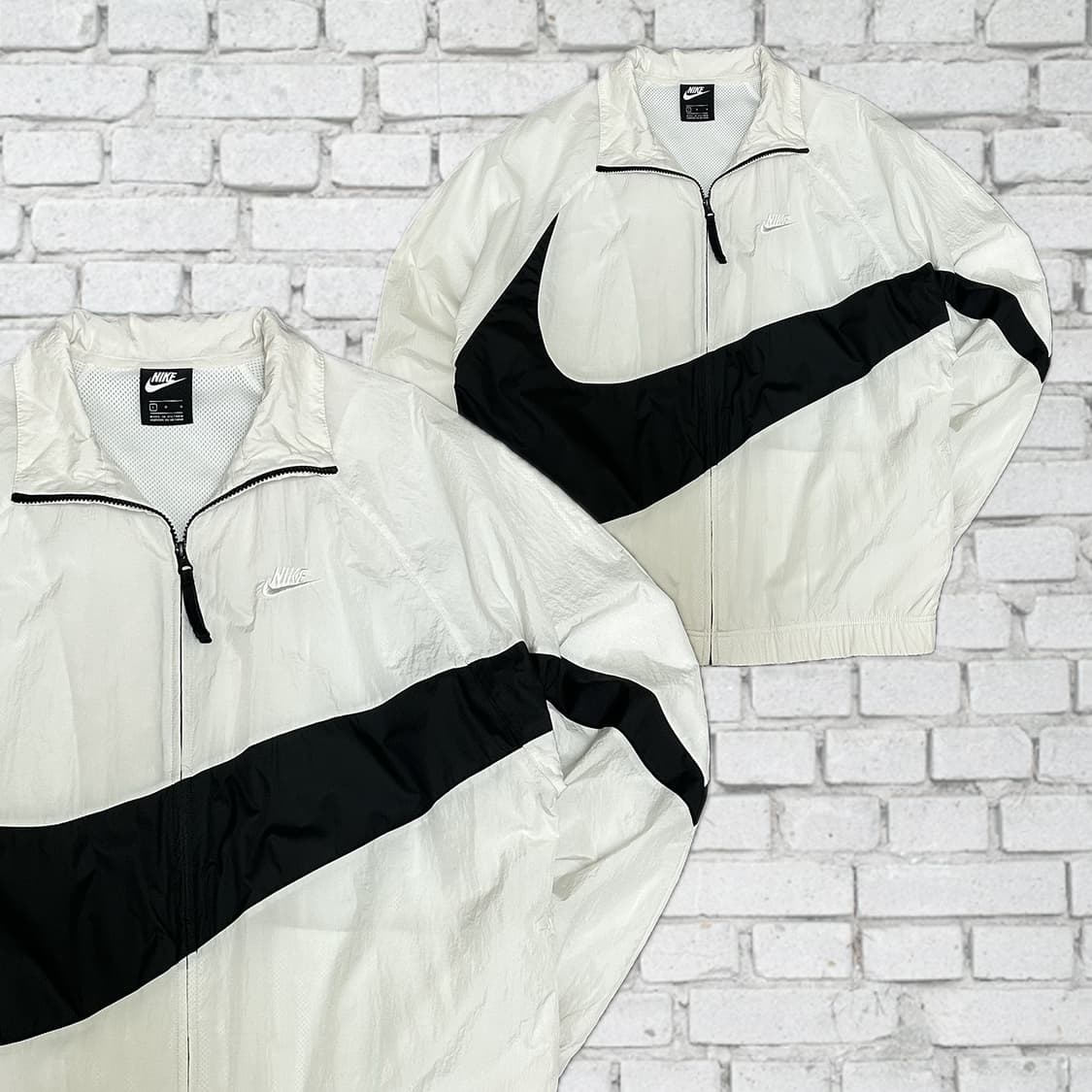 나이키 올드스쿨 빅스우시 화이트 바람막이 L 상품이미지1