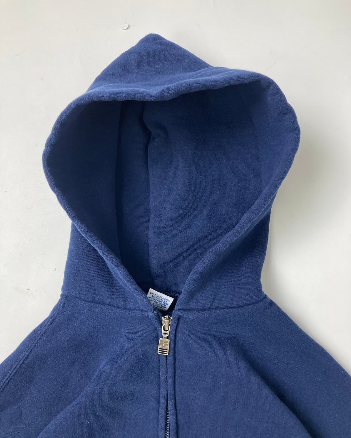 90s Russell Zip Up Hoodie (navy) 상품이미지6